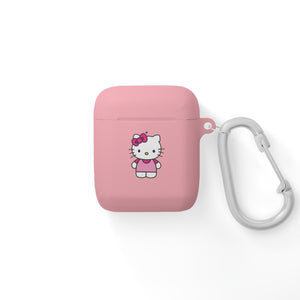 Pink Kitty AirPods Case Cover