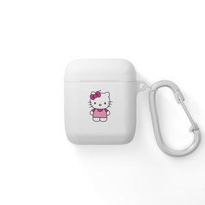 Pink Kitty AirPods Case Cover