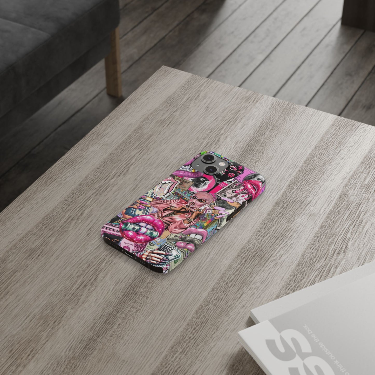 Vibrant Slim Phone Case with Iconic Graphic Design