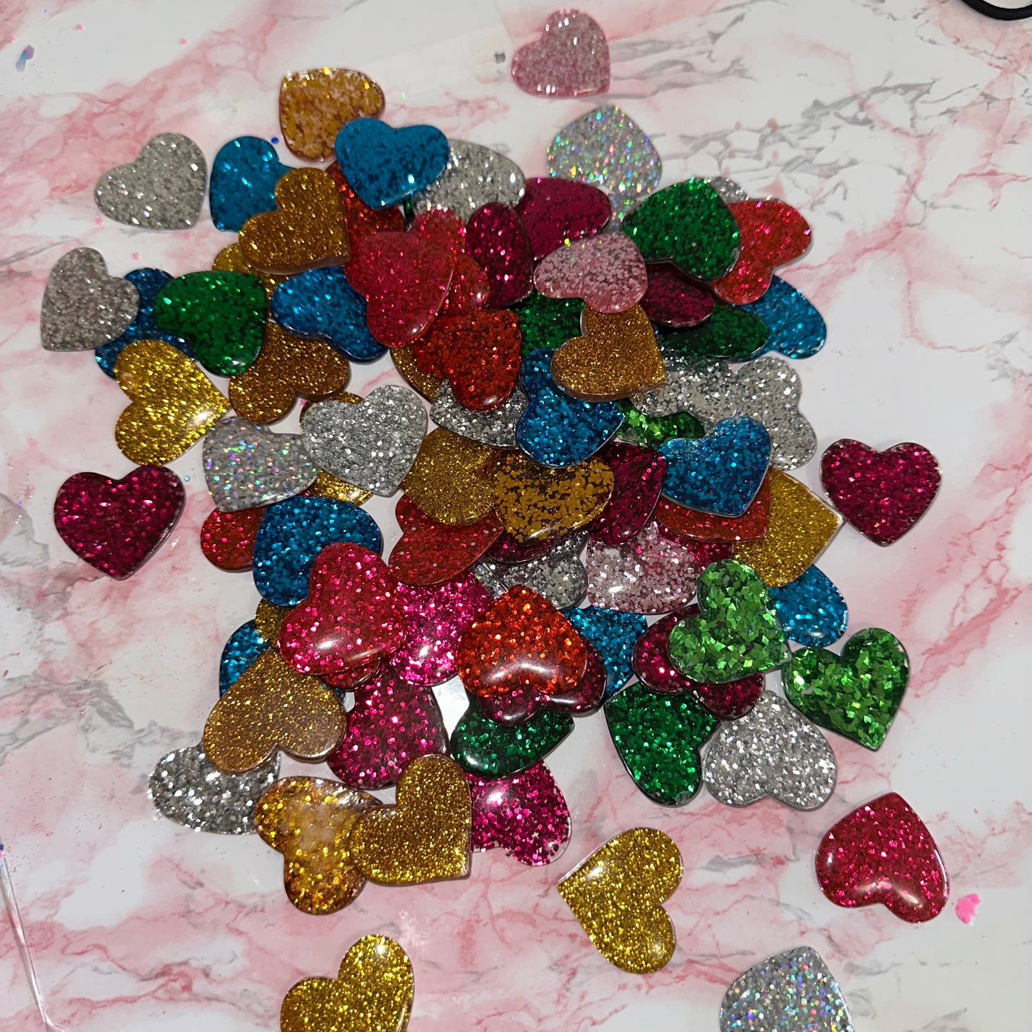 Wholesale Glitter Hearts (20pcs)